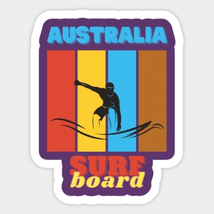 Australia surf board Sticker